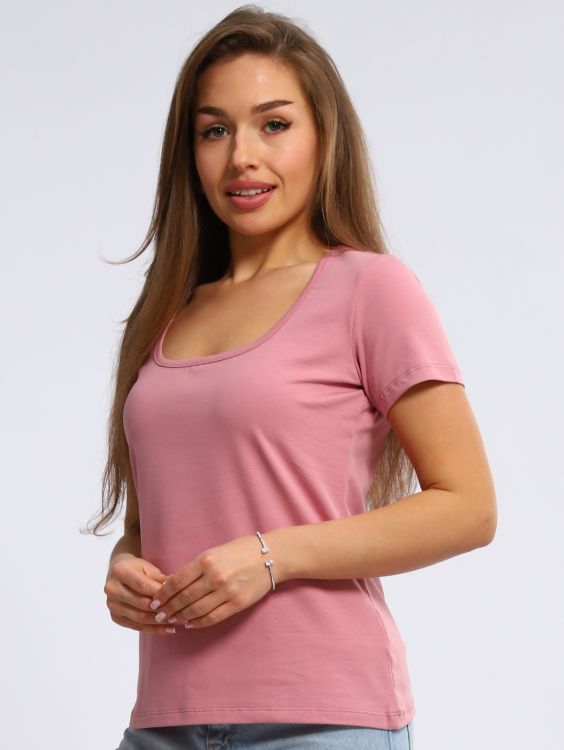 Футболка женская 6-203в (пудровый)