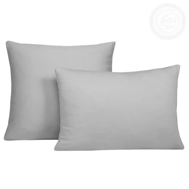 Трикотажная наволочка на молнии Серый 258 70х70 258