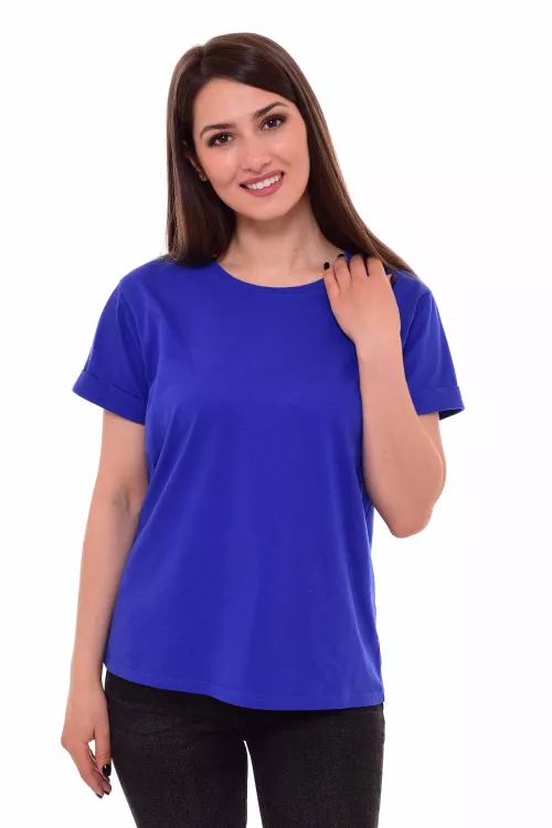 Футболка женская 6-169ю (васильковый)