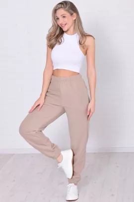Брюки женские 8-066г (бежево-серый)