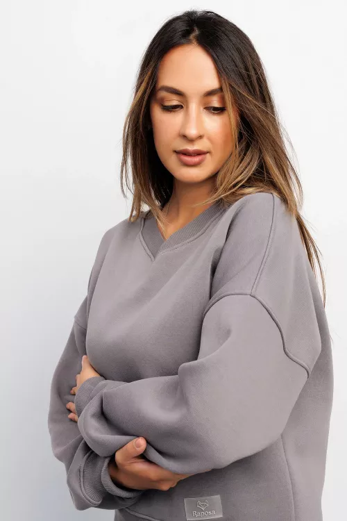 Свитшот худи оверсайз кофта с начесом 78787