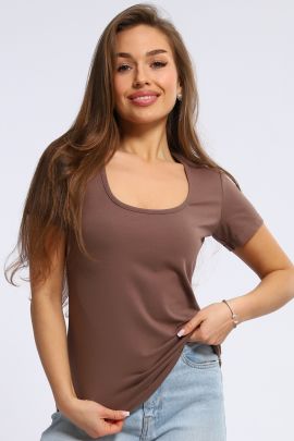 Футболка женская 6-203е (капучино)