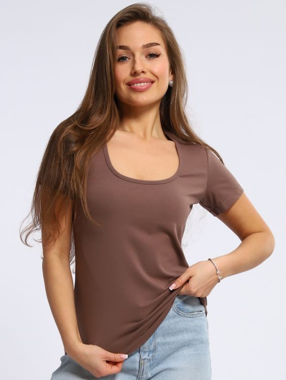 Футболка женская 6-203е (капучино)