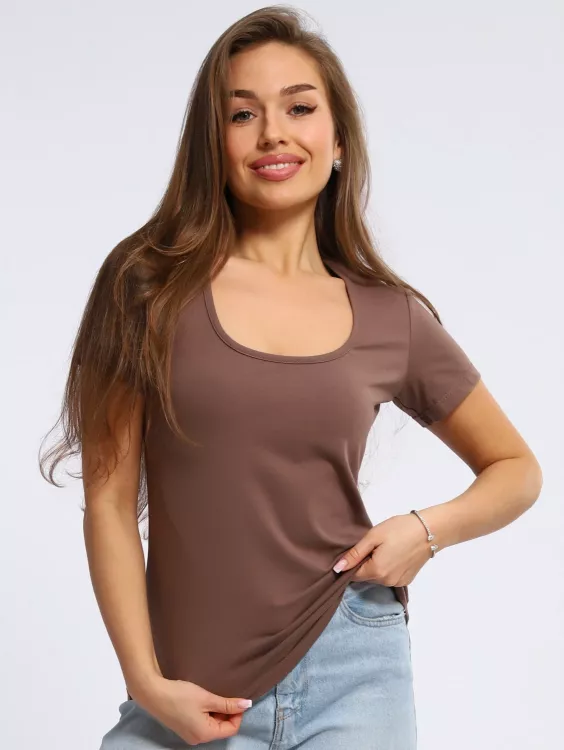 Футболка женская 6-203е (капучино)