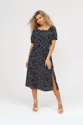 Платье 1489/4 черный, белый последний размер