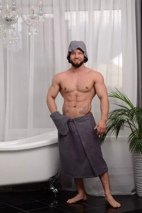 Полотенце САУНА махровое мужское подарочная упаковка