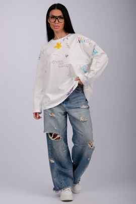 Лонгслив 984678 молочный последний размер