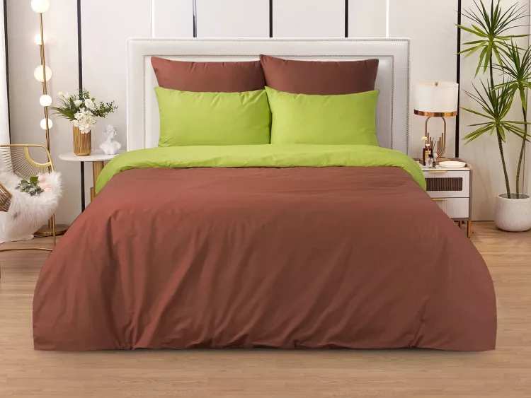 Камерун КПБ поплин (однотон)