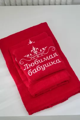14418/12 "Любимая бабушка"полотенце махровое плотность 350гр