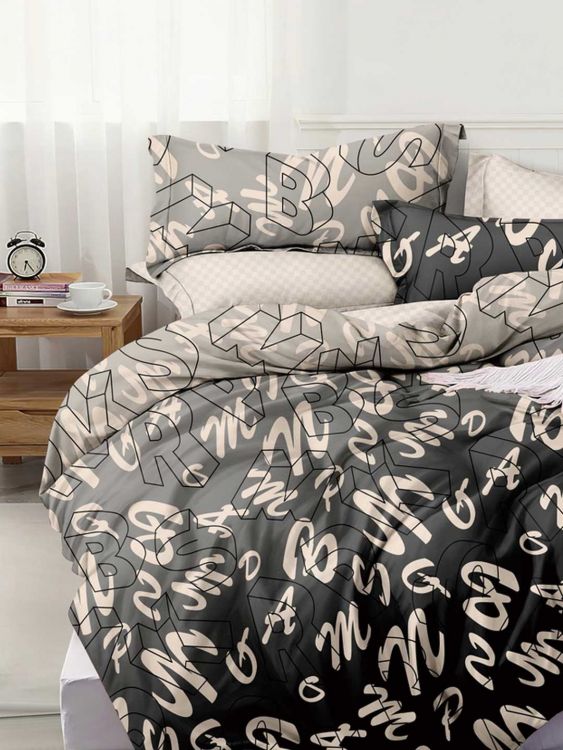 Постельное белье из поплина эксклюзив - Буквы