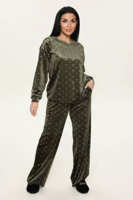 Тиффани костюм женский (оливковый LV)