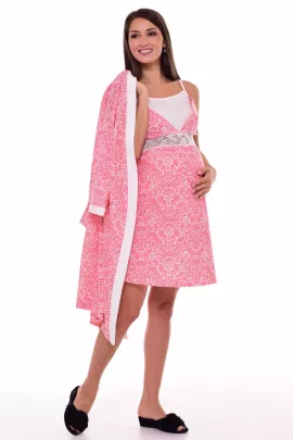 Комплект женский 13-02о для кормящих мам (коралл)