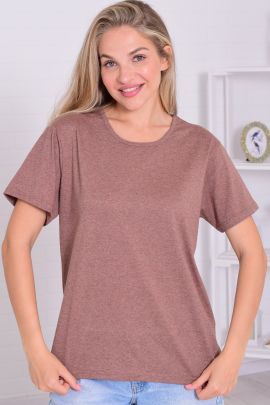 Футболка женская 6-200д (кофе)
