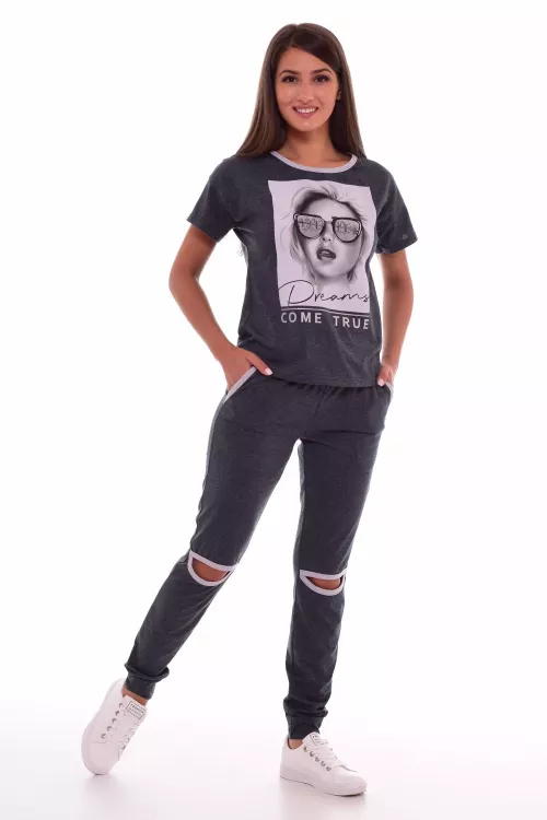 Пижама женская 5-222в (серый)