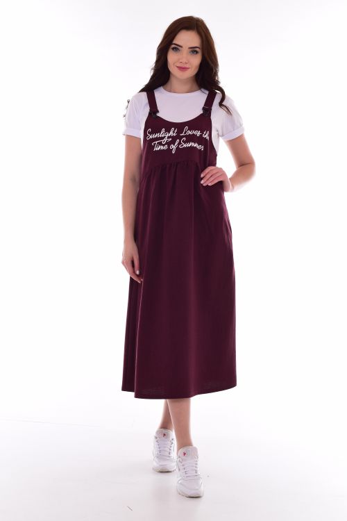 *Сарафан женский Ф-4-07в (бордо)