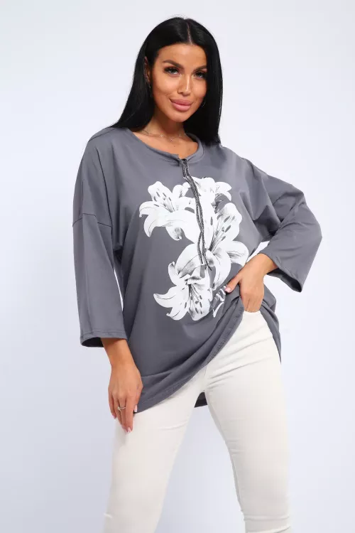 Туника 658541 графит последний размер