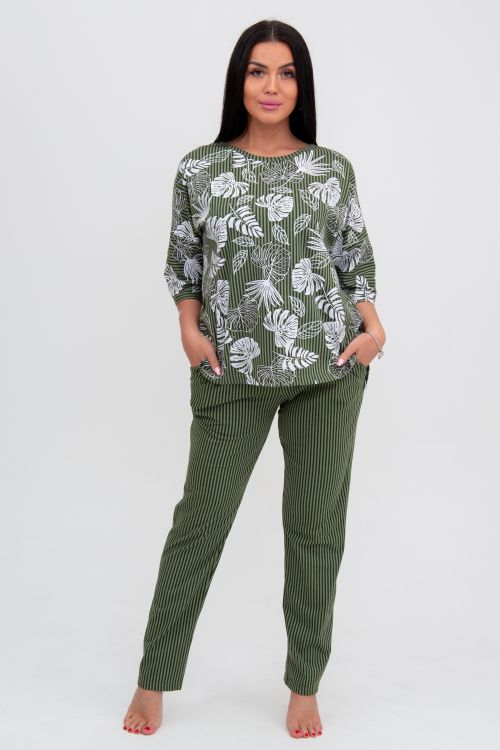 Костюм с брюками Мишель (зеленый)