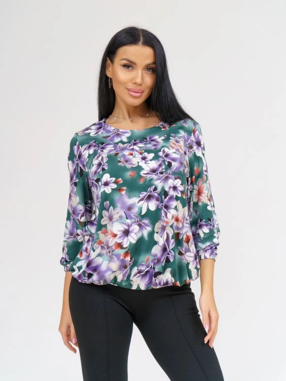 Фиалка(голубой) блузка