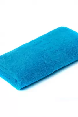 Полотенце махровое гладкокрашенное - Ярко-голубой