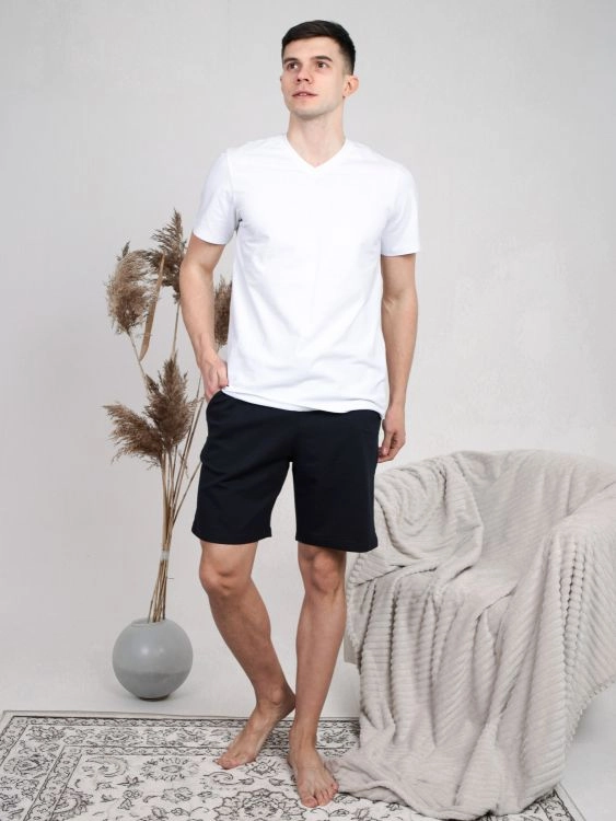 Шм-01 НСД Шорты мужские (футер) Темно-синий