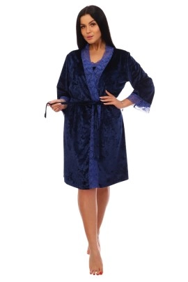 Пеньюар женский "Малахит" синий