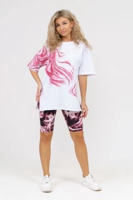 Костюм Молния (белый-бордовый)