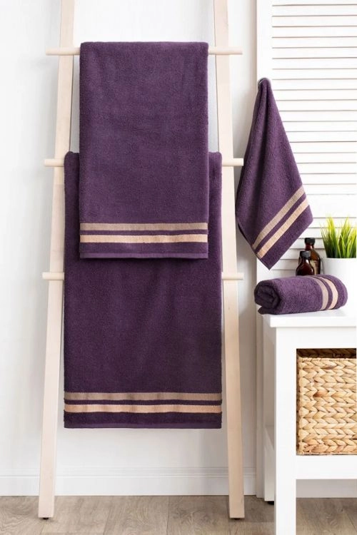 Полотенце Исландия махровое баклажан последний размер