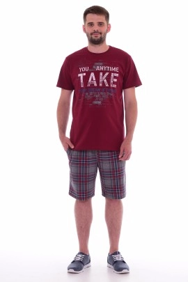 Пижама мужская 9-103а (бордо), TAKE