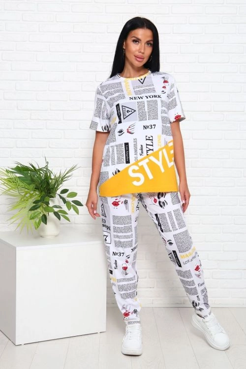 Костюм Стайл белый последний размер